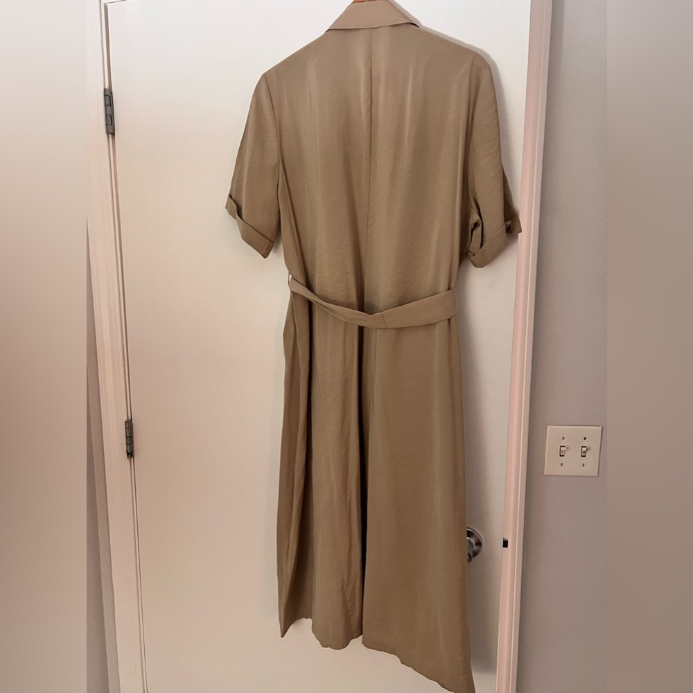 Beige Shirt Dress never worn - Picture 3 of 4